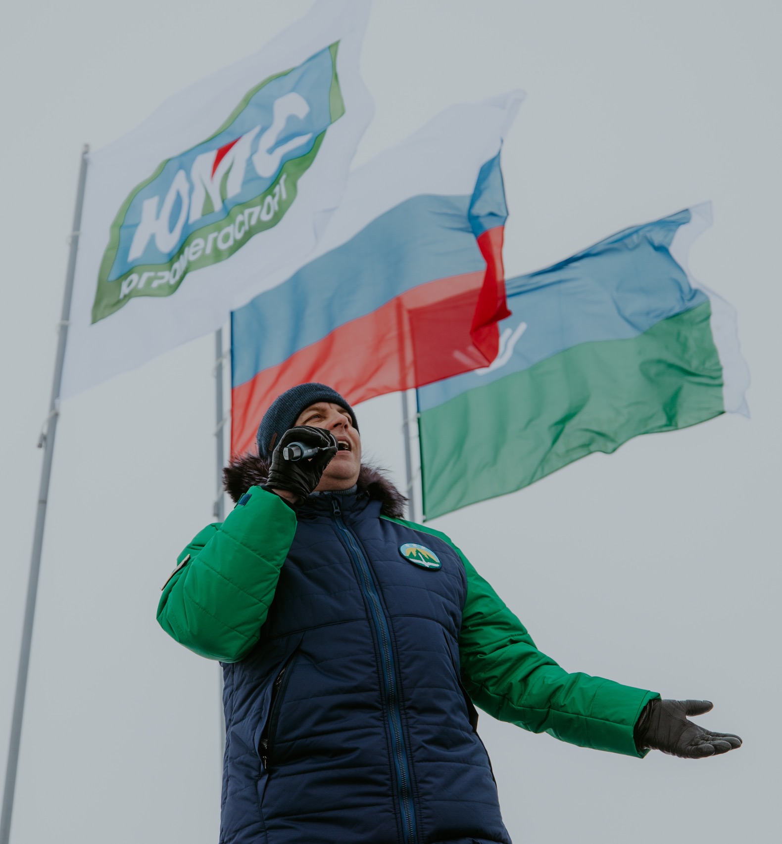 Артисты КДЦ «Октябрь» выступили для гостей Югорского лыжного марафона
