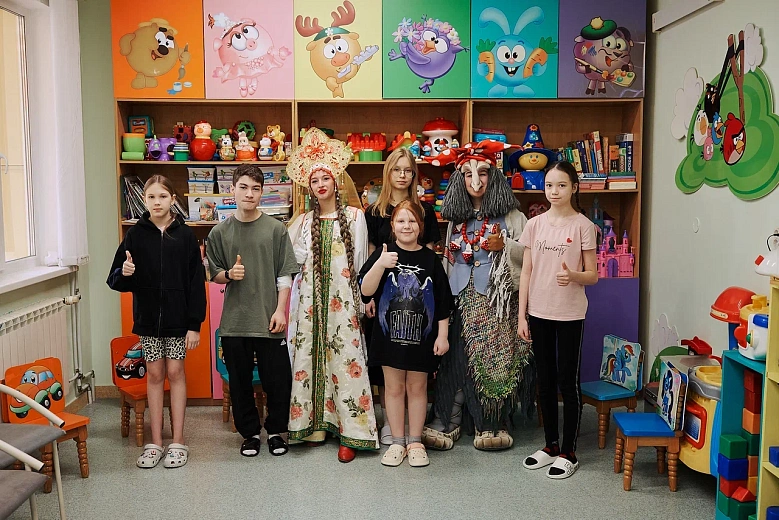 КДЦ «Октябрь» провел курс молодого богатыря для юных пациентов ОКБ