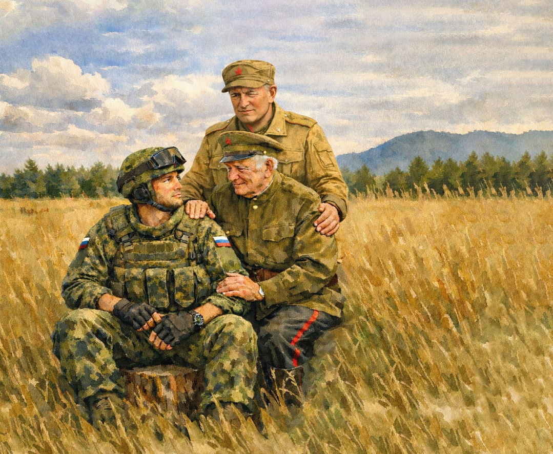 Слава нашим парням, прадедам, дедам! 